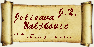 Jelisava Maljković vizit kartica